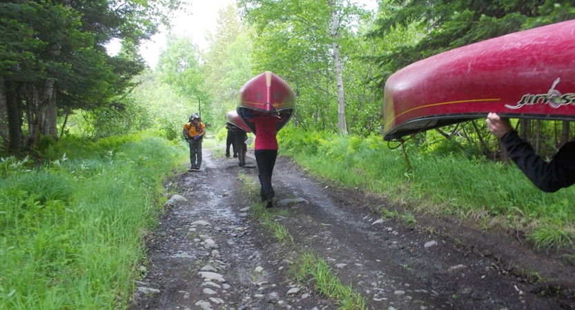 canoeing trip with outward bound